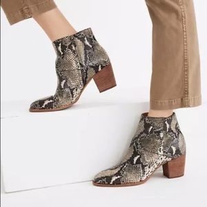 MADEWELL ANKLE LEATHER BOOTIES